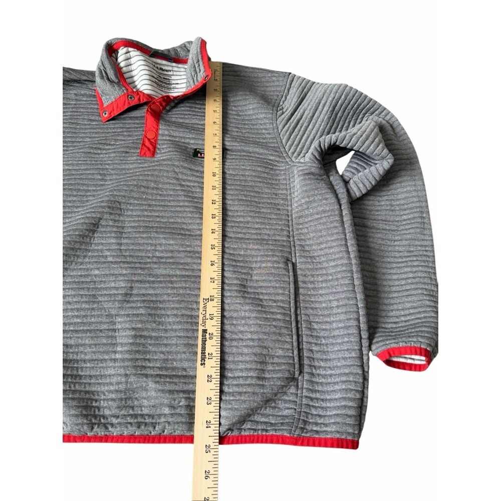 Ll Bean Allright Pullover Slightly Fitted Gray Si… - image 5